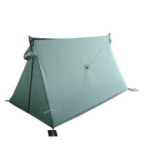 A-Frame Ultraleichte doppelte Silikon beschichtung Wandern 1-Personen 3 Saison Hochwertiges Solo Wedge Quick Setup Camper Ridge Zelt