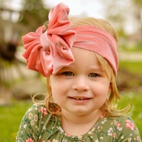 Accesorios para el cabello para niña recién nacida, diadema con lazo grande, diadema con nudo superior, diseño bonito