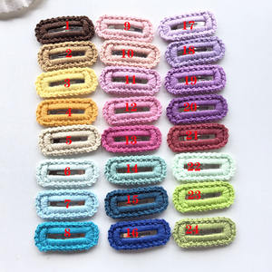 Horquilla a presión para mujeres y niños al por mayor, horquilla BB trenzada hecha a mano, horquillas para el pelo para niños y bebés, accesorios, pinza de pelo de ganchillo para niñas - Product Image 3