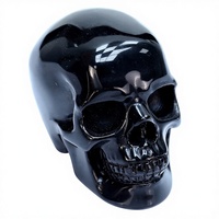 Crânes en Cristal Naturel de Guérison en Gros : Obsidienne Noire, Quartz Clair, Améthyste – Sculptés à la Main pour la Décoration d'Halloween