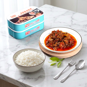 Salsa de Atún Enlatado Salvaje Premium 80g, Porción Individual, Sabor Picante a Pimiento <span class=keywords><strong>en</strong></span> Adobo, Complemento Instantáneo para Arroz - Product Image 1