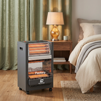 Poêle à gaz portable, chauffage mobile pour intérieur, chauffage au gaz pour chambre à coucher, bureau, salon, hiver