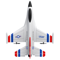 Offre Spéciale – Avion RC F16 2.4G 375mm 3 Canaux, Modèle Planeur avec Batteries Incluses, Prêt à Voler, Portée 200m, pour Vol Extérieur