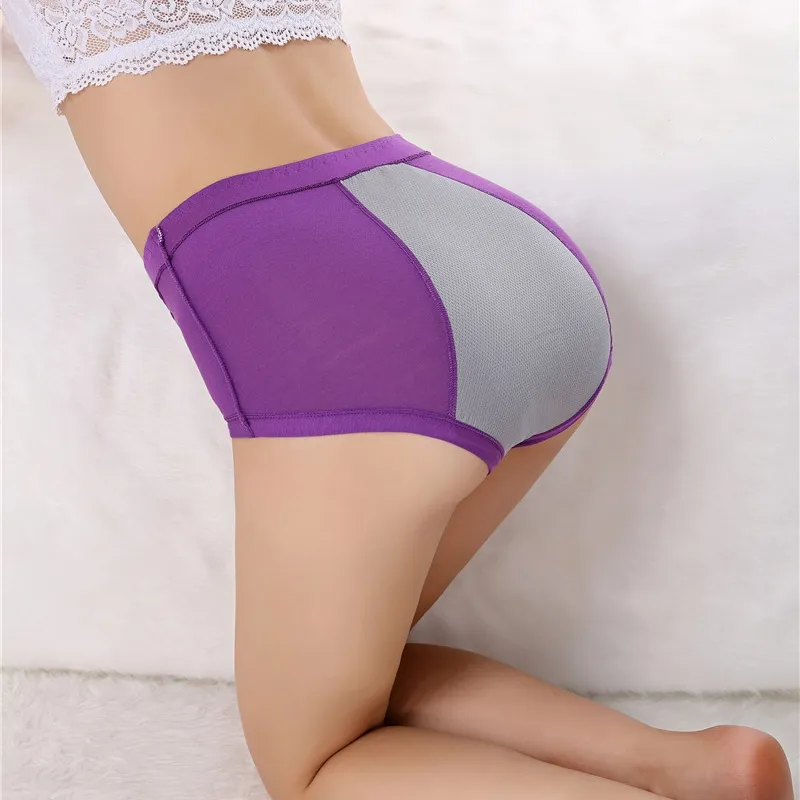 Culotte menstruelle anti-fuite pantalon physiologique femmes sous-vêtements période coton slip imperméable livraison directe
