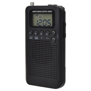 Factory AM FM 2 Band Digital Radio With Orange Backlight Display Memory Function Portable Pocket Radio Built In <b>Speaker</b> - Product Image 2