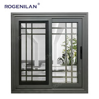 Ventana Corredera de Aluminio con Ahorro de Energía Personalizada ROGENILAN, Ventanas Correderas con Doble Acristalamiento Low-E y Mosquitera