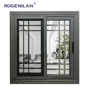 Fenêtre <span class=keywords><strong>coulissante</strong></span> en aluminium à économie d'énergie ROGENILAN, double vitrage Low-E avec moustiquaire - Product Image 2