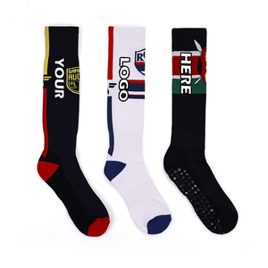 <span class=keywords><strong>Chaussettes</strong></span> de compression de sport à haute élasticité, respirantes, mi-<span class=keywords><strong>hautes</strong></span>, personnalisées pour le volleyball, le football, le sport, pour hommes - Product Image 3