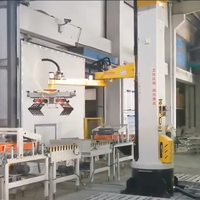 Grue gerbeuse entièrement automatique pour machine de palettisation de colis robots d'empilage de palettes