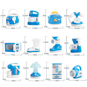 Tiktok simule chaque cuisine mini petits appareils série bleue four fours à micro-ondes une variété <span class=keywords><strong>de</strong></span> jouets éducatifs - Product Image 5