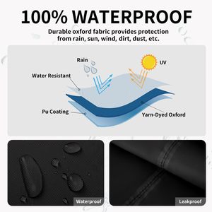 Funda para <span class=keywords><strong>Silla</strong></span> Colgante de Patio, Resistente, Impermeable, Ecológica y Lavable, con Revestimiento Plateado Oxford 210D 420D 600D, con Cierre, OEM Yiwu - Product Image 3