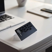 Individuell Bedruckte Schwarze PVC-Folien Laminierte UV-Geprägte Holographische Folien-Plastik NFC-Etiketten Mitglieds-Visitenkarten