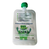 Pochette de recharge liquide transparente écologique Doypack 200ml 250ml 300ml 380ml avec bec de calibre 1.6cm pour jus et bière