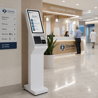 Terminal de paiement interactif capacitif à 10 points TouchWo Restaurant avec SDK pour borne de commande automatique en libre-service