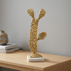 Aluminium Handmade Cactus Sculpture Modern Artistic Design Eco-Friendly Durable <b>Figure</b> Shape Retirement Home Office Tabletop - Product Image 3