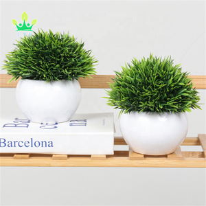 Mini piante artificiali di plastica erba in vaso piccolo <span class=keywords><strong>verde</strong></span> artificiale per le decorazioni della <span class=keywords><strong>casa</strong></span> del bagno - Product Image 4