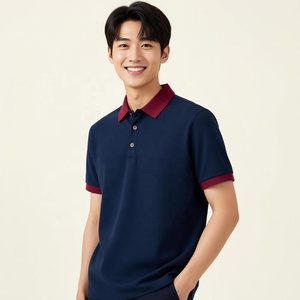 <span class=keywords><strong>Polo</strong></span> de <span class=keywords><strong>Hombre</strong></span> con Rayas <span class=keywords><strong>Verde</strong></span> Marino, Mezcla de Algodón, Manga Corta, Bloques de Color, Casual, Transpirable, Cómodo, con Logotipo Personalizado - Product Image 5