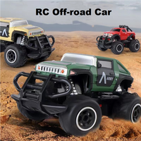 Jouets 1:43 Mini course de dessin animé avec voiture légère RC modèle 2WD véhicule radiocommandé voiture télécommandée hors route pour enfant
