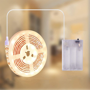Tira de luces <span class=keywords><strong>LED</strong></span> RGB con batería para ropa, 1m, 2m, 3m