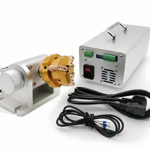 Golden ring D50 D65 D80 Rotary power box for Rotary with fiber laser marking machine