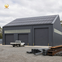 Entrepôt préfabriqué en structure métallique industrielle avec installation solaire prête à l'emploi, atelier métallique étanche, bâtiment de stockage logistique