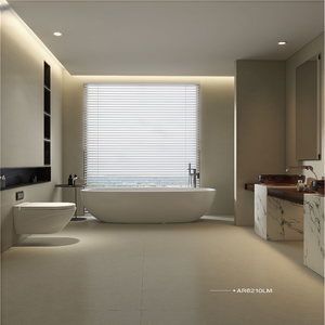 Baldosa <span class=keywords><strong>de</strong></span> Porcelana Terrazzo con Aspecto <span class=keywords><strong>de</strong></span> Piedra Caliza 600x1200mm |   Baldosas Antideslizantes Estilo Francés, Carreaux <span class=keywords><strong>De</strong></span> Courant Antidérapant |   Decoración para Hoteles y Hogares - Product Image 4