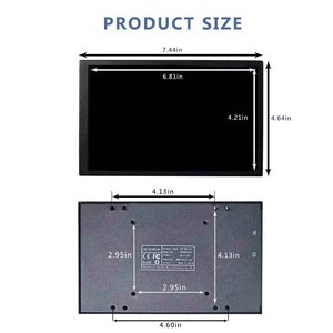 휴대용 PC 케이스 모니터, 범용 8 "1280x800 IPS LCD 화면, 비디오 포트, 유형 C 전원, <span class=keywords><strong>CPU</strong></span> GPU 디스플레이용 - Product Image 4