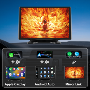 Maustor 8 Inch Ingebouwde Gps Draadloze Draagbare Carplay <span class=keywords><strong>Android</strong></span> Auto Ips 2.5d Scherm Met 4K En 1080P Dash <span class=keywords><strong>Cam</strong></span> Ondersteuning Bt Wifi - Product Image 5