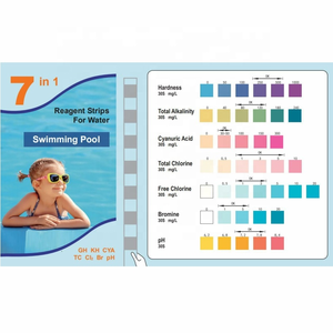 <span class=keywords><strong>Bandelettes</strong></span> de <span class=keywords><strong>test</strong></span> de qualité de l'eau de <span class=keywords><strong>piscine</strong></span> 7 en 1, jauge de <span class=keywords><strong>test</strong></span> d'eau de spa d'eau salée - Product Image 4