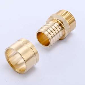 Fournisseur de fabricant, fermeture coulissante en cuivre pleine précision CNC |   Connecteur de plomberie à double tuyau PEX à trois voies - Product Image 2