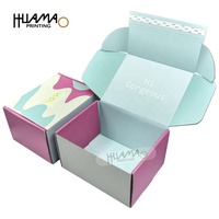 Boîtes à lotion pliables en carton ondulé écologiques personnalisées, avec gaufrage, autocollants parfumés, revêtement UV, design d'emballage cadeau