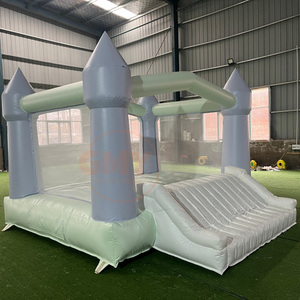 Castillo Inflable Comercial Color <span class=keywords><strong>Azul</strong></span> Pastel para Bebés, Modelo Little Bounce Side, en Venta - Product Image 2