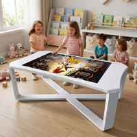 Mesa Táctil Interactiva de 55 Pulgadas con Pantalla Táctil Capacitiva Android, Mesa de Centro Inteligente para Cafetería, Señalización Digital, Pantalla para Restaurante