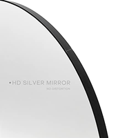 Miroir artisanal en verre doré, style nordique, élégant, moderne et luxueux, fabriqué par un fabricant respectueux de l'environnement