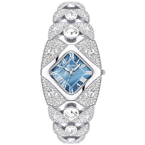 Montre à quartz pour femme, style bracelet entièrement serti de diamants, haut de gamme, de niche, luxe léger, rétro, étanche - Product Image 1
