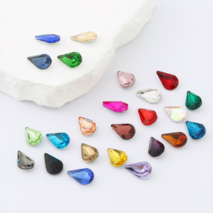 Joyería de cristal en forma de diamante DIY, zapatos y bolsos con diamantes en forma de gota de agua y suelas puntiagudas. - Product Image 3