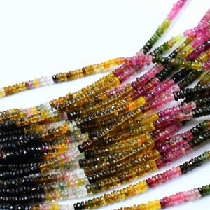 ลูกปัดแซฟไฟร์ธรรมชาติหลากสีแวววาวลูกปัดแซฟไฟร์หลายเม็ดกลมอัญมณีหลวมสร้อยคอลูกปัดสุดพิเศษ - Product Image 1