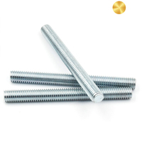 Galvanized/Zinc Plated Black Low Carbon Steel Metric Threaded Rod/Bar DIN975 DIN976 Grades 4.8 & 8.8