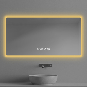 Espejo de Baño LED Rectangular Moderno y Minimalista con Esquinas Suaves, Retroiluminación y Control Táctil para Tocador de Hotel, Venta al por Mayor - Product Image 4