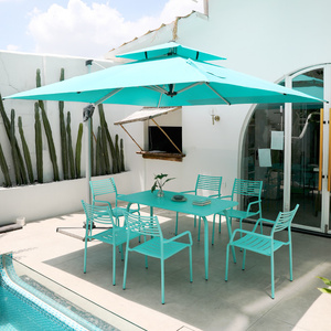 <span class=keywords><strong>Parasol</strong></span> Offre Spéciale extérieur de quatre tailles extra large <span class=keywords><strong>Parasol</strong></span> d'utilisation de terrasse de jardin de plage 6x6M 12ft - Product Image 5