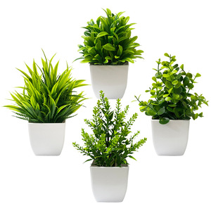 Pianta di Eucalipto in Vaso Artificiale, Piante Verdi Finte per Interni, Decorazione Casa, Ornamento Verde, Decorazione con Piante Artificiali - Product Image 3