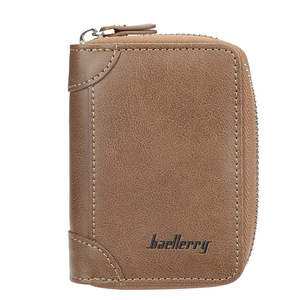Baellerry Card Holder PU Leather Zippered Multi Slot <b>RFID</b> Blocking Credit Card <b>Wallet</b> For Women Men Everyday Use - Product Image 5