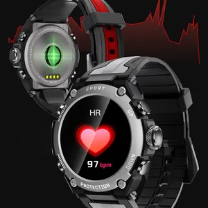 DK10高清显示屏音乐运动手表4.0双通过BL接收防水语音智能手表