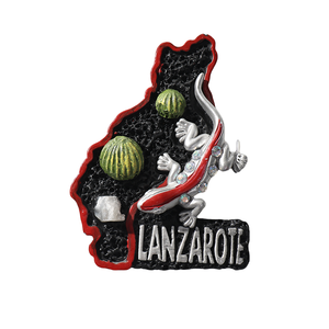 Imanes Nevera 3D Con Arena <span class=keywords><strong>Volcanica</strong></span> De Lanzarote Y Cactus Souvenir Turistico Resina ECO Para Tenerife - Product Image 2