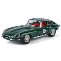 Voiture miniature E-Type à rétrofriction avec effets sonores et lumineux, emballage en boîte colorée, présentoir décoratif