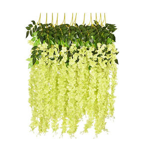 Wisteria Bunga Gantung Imitasi, Bunga Gantung Garland Sutra untuk Pesta Pernikahan Rumah Taman Dinding Restoran - Product Image 6