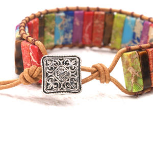 New Stone Bead <b>Bracelet</b> Versatile Handwoven <b>Adjustable</b> Knot <b>Bracelet</b> for Women - Product Image 3