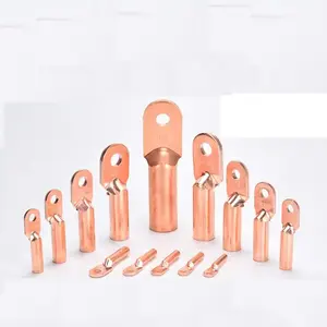 High Quality Standard Manufacturer Battery Cable Ends Round Head Copper-tin Cable Terminal Connecting Lug