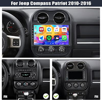 Hikity para JEEP COMPASS 2010-2016 10,1 "8 Core 4 + 64G Android Radio de coche estéreo 4G LTE/Carplay/Android Auto/GPS/WiFi/DSP/AM/EQ OEM