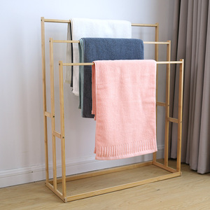 Bamboo floor-standing coat <b>rack</b> for bedroom, simple household <b>clothes</b> <b>rack</b>, balcony <b>clothes</b> drying <b>rack</b>, living room bamboo - Product Image 3